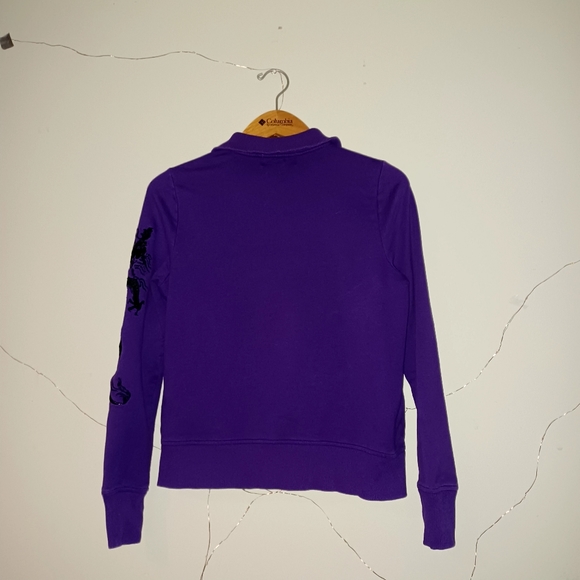 Purple Lauren Ralph Lauren Dragon Embroidered purple Sweater - Picture 4 of 5